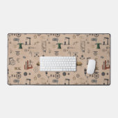 Antique Ingénierie Mécanique Motif scientifique (Clavier et souris)