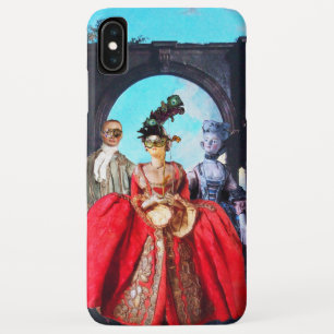 ANTIQUE ITALIAANSE POPPEN EN MASKERS MASKERADE FEE iPhone XS MAX HOESJE