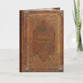 Antique Livre Faire-part de mariage heureux fin (Devant)