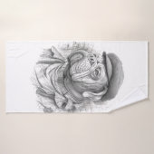 Antique Marble Bulldog Minister Guest Towel (Serviette de bain)