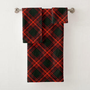 Antique Menzies Clan Tartan Plaid Motif écossais