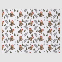 Antique Nut Christmas Wrapping Paper Tissuepapier