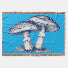 Antique of mushroom drawing deken