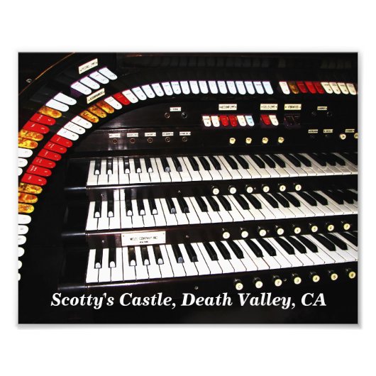 Antique Organ, Scotty's Castle Photo Print (Devant)