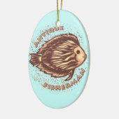 Antique ornement pêcheur (Gauche)