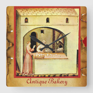 ANTIQUE OVEN  BAKER ,BAKERY BREAD SHOP VIERKANTE KLOK