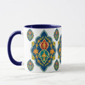 Antique Persian Pattern Look Seven-Tone Coffee Mug (Gauche)