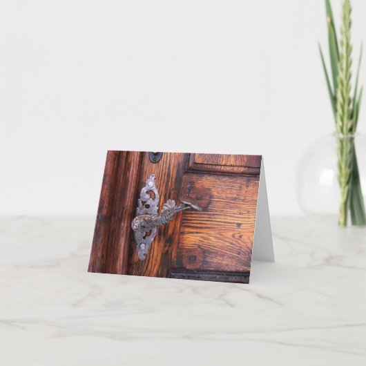 Antique Porte Porte Vielle Porte Cartes pour notes (Devant)