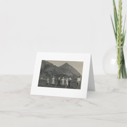 Antique Real Photo Norwegian Farmers Note Card (Devant)