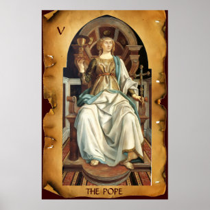 ANTIQUE RENAISSANCE TAROTS 5/ DE PAUS Pergament Poster