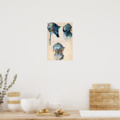 ANTIQUE RIDDERUITRUSTING /DRIE STUDIES VAN EEN HEL POSTER (Keuken)