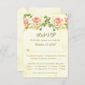 Antique Rose 3.5 x 5 RSVP Card Flat (Voorkant / Achterkant)