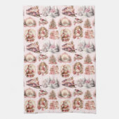 Antique rose victorien serviette de cuisine de Noë (Vertical)