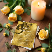 Antique Rustic Gold Map Faire-part de mariage