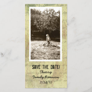 Antique Shabby Photo Save the Date Carte photo