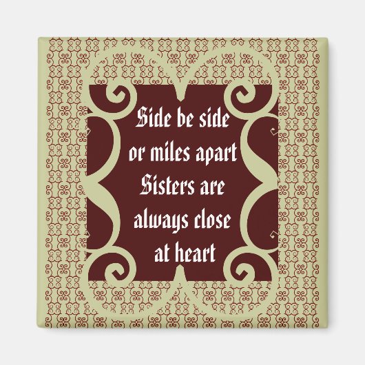 ANTIQUE SISTERS MAGNET (Devant)