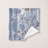 Antique Style Français Bleu et Gris (Gant de toilette)