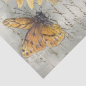 Antique Sunflower Botanical Ephemera Decoupage Tissuepapier (Detail)