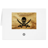 ANTIQUE TALISMAN / PIRATES CARTE DU TRÉSOR (Dos Horizontal)