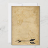 Antique Tribal Arrow Vintage Wedding Invitations (Dos)