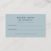 Antique Vanity Hair Maquillage Salon Cartes de vis (Dos)