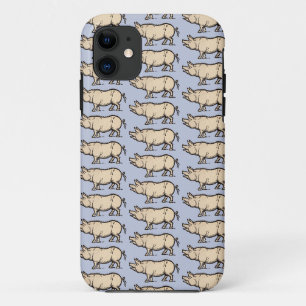Antique Varken Illustratie Cute Vintage iPhone 11 Hoesje