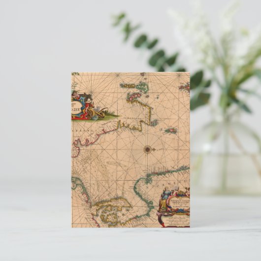 Antique vieille carte inspirée (1) (Debout devant)