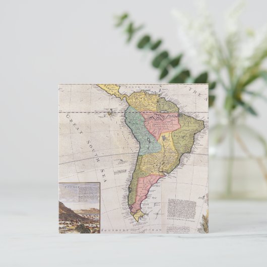 Antique vieille carte inspirée (8) (Debout devant)