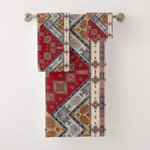Antique Vintage Rouge Beige Kilim Turque