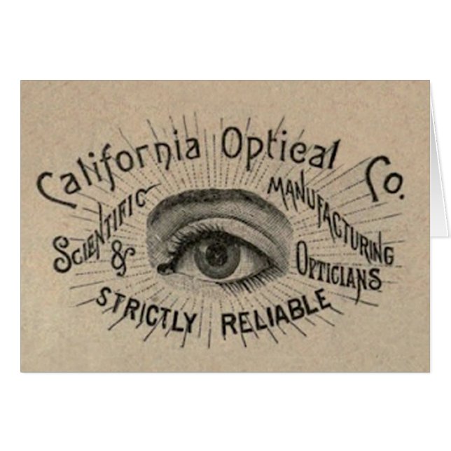 Antiquité des yeux Publicité optique (Devant horizontal)