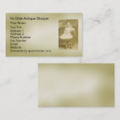 Antiquités - modèle de carte de visite (Devant / Derrière)