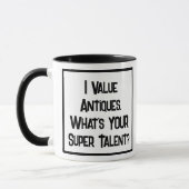 Antiquités Valuer Super Talent. Mug à café à deux  (Gauche)