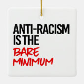 Antiracisme is het absolute minimum keramisch ornament (Achterkant)