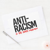 Antiracisme is het absolute minimum rechthoekige sticker (Envelop)
