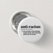 antiracisme ronde button 3,2 cm (Voorkant /achterkant)