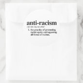 antiracisme ronde sticker (Tas)