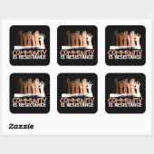 Antiracismegemeenschap is Verzetsplein Sticker (Vel)