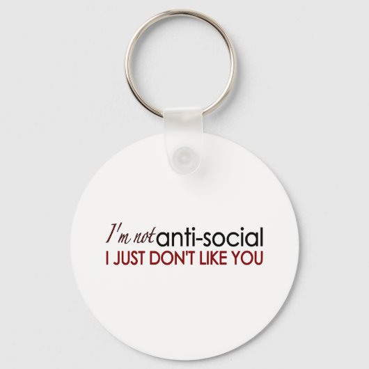 antisociaal sleutelhanger (Voorkant)