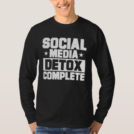 Antisocial Social Media Detox Complete Introvert T-shirt (Voorkant)