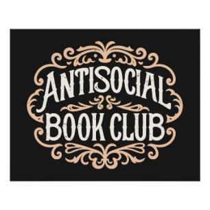 Antisociale boekenclub perfect poster