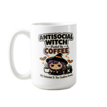 Antisociale Heks Koffie Halloween Mok