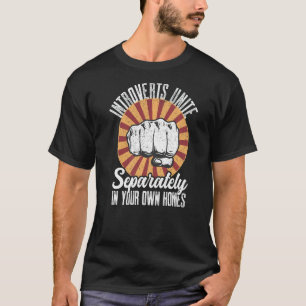 Antisociale Introverts verenigen zich apart in je T-shirt