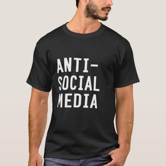 Antisociale media T-Shirt (Voorkant)