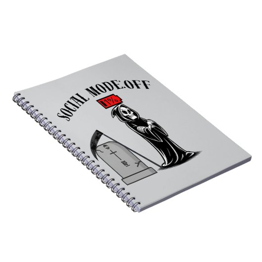 Antisociale Reaper introvert Notitieboek (Rechterzijde)