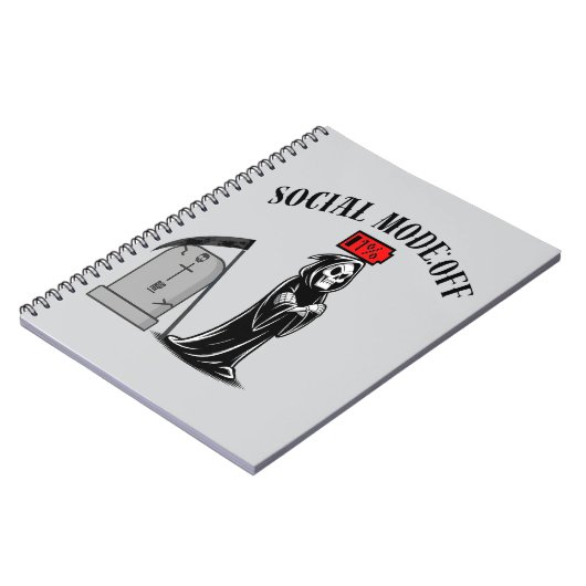 Antisociale Reaper introvert Notitieboek (Linkerzijde)