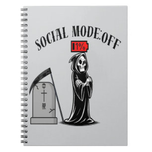 Antisociale Reaper introvert Notitieboek