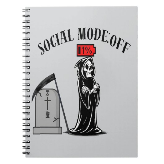 Antisociale Reaper introvert Notitieboek (Voorkant)