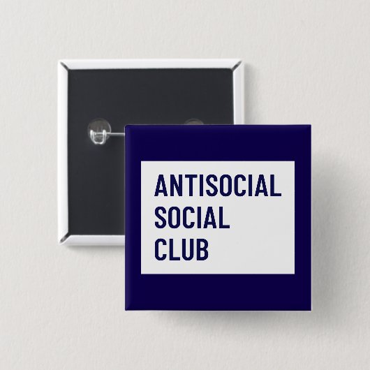 Antisociale Sociale Club Button (Voorkant /achterkant)