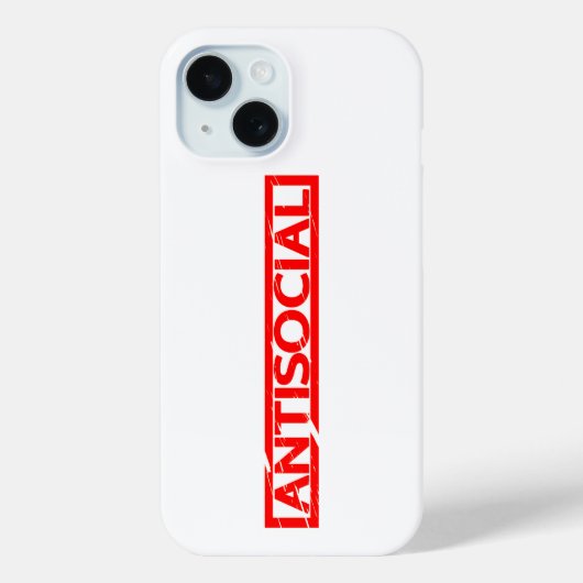 Antisociale Stamp Case-Mate iPhone Case (Achterkant)