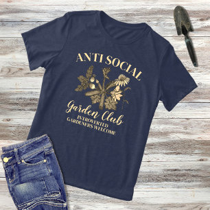 Antisociale Tuinclub Botanische Illustratie Tri-Blend Shirt